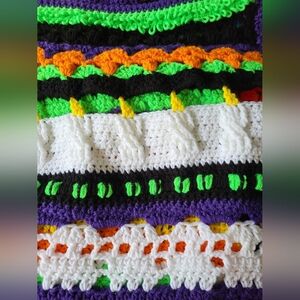 Colorful Halloween Crochet Blanket